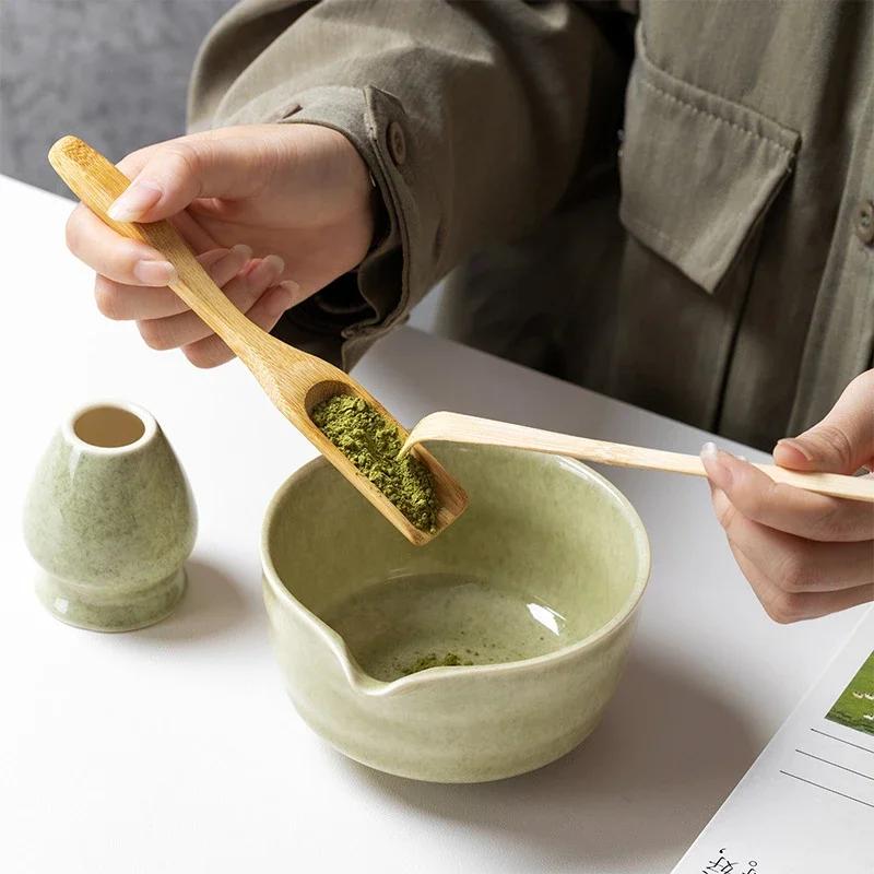 Japanese Matcha Blender Ceremony 4/5/6/7pcs Set Ceramic Chawan Bowl Bamboo Whisk And Tea Scoop Matcha Tools Kit For Tea Lovers