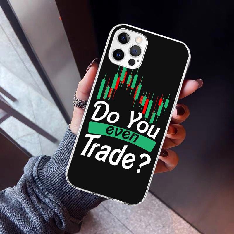 Trade Investment Forex Stock Market Phone Case For iPhone 17 Air 11 13 Mini 14 15 Plus 16 12 Pro Max 16E SE 7 8 Pattern Soft TPU