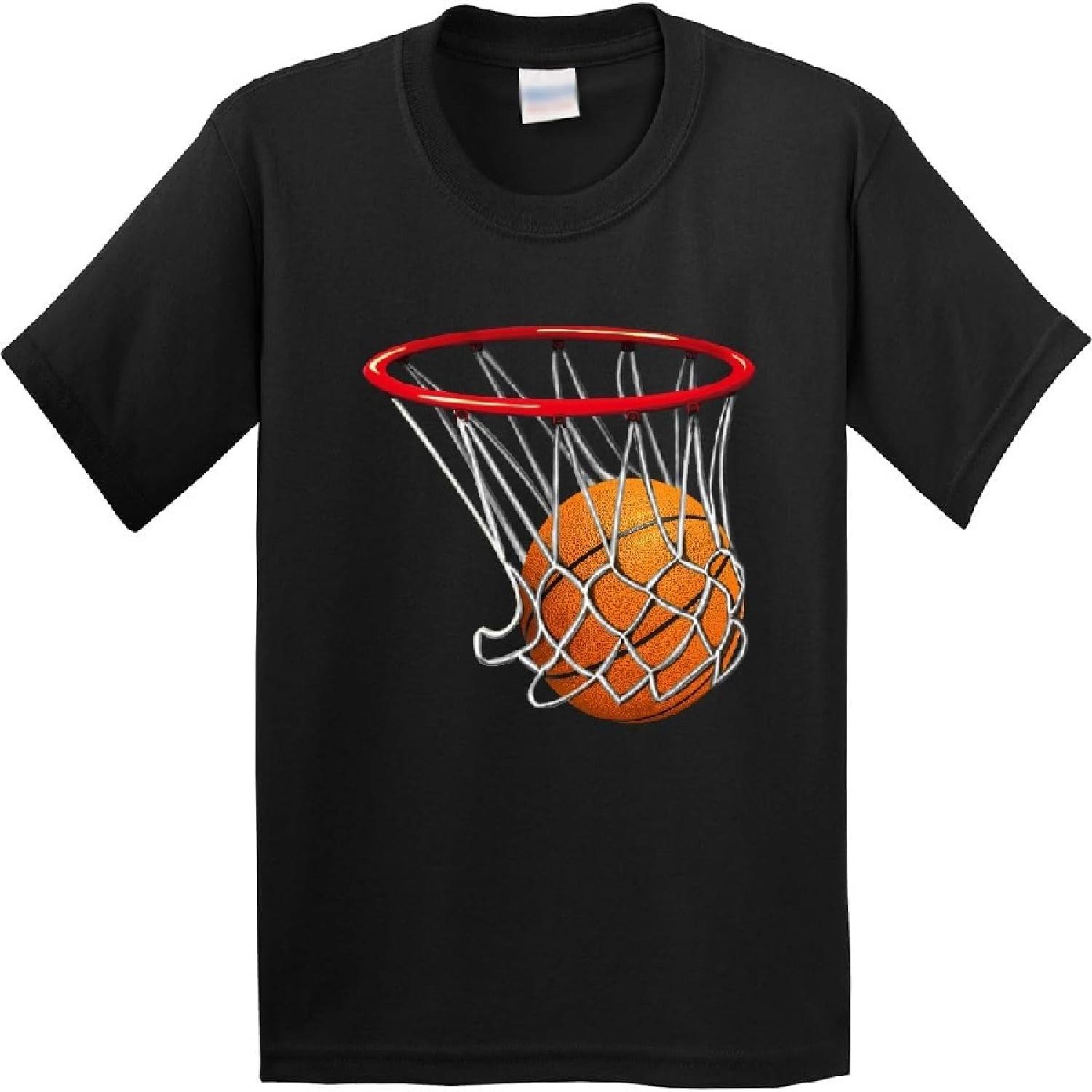 inktastic Basketball Swish Youth T-Shirt S