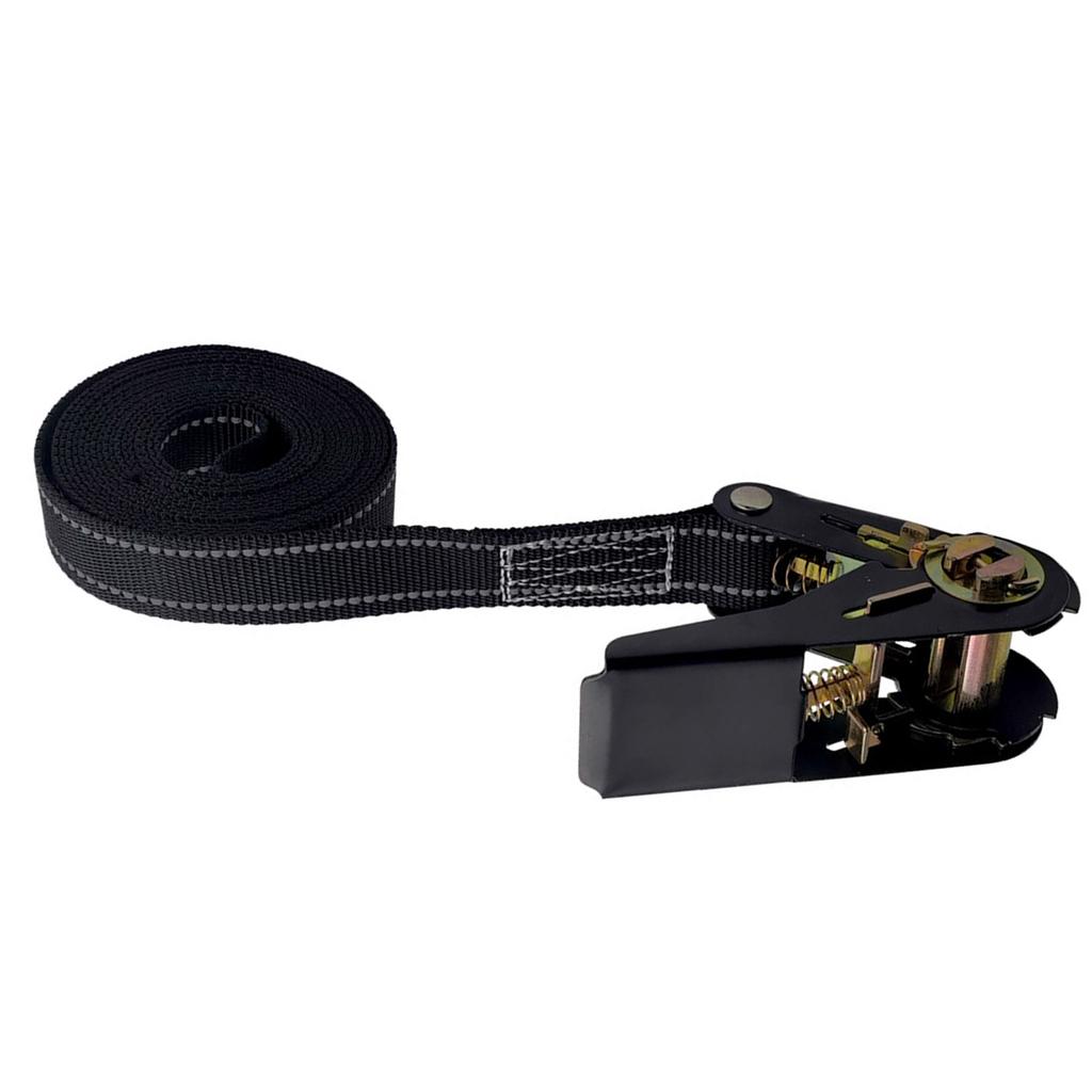 4er-Pack Ladungssicherungsgurte 800kg(1700 Pfund) zur einfachen Ladungssicherung Reflektierende Ratschengurte für LKW Boot(13 Fuß/19 Fuß)
