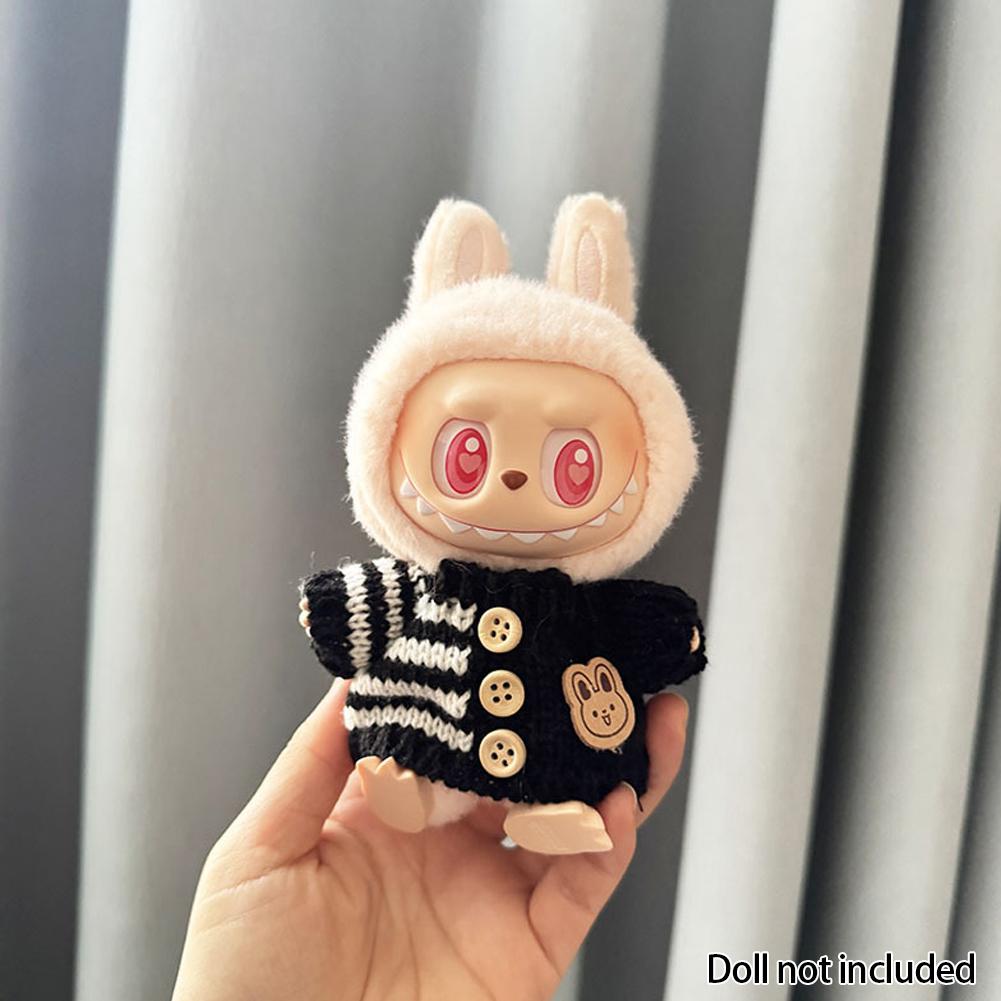 

Для 17 см Кукольная одежда Лабубу Модная одежда Толстовки Кукольная одежда Цветовые толстовки Кукольные аксессуары Милые украшения Маленькая одежда 08#