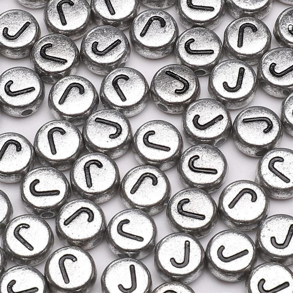 50Pcs Acrylic English Letter Beads For DIY Necklace Bracelet Earrings Jewelry Making Craft Accessories