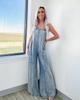 2024 Spring Women's Retro Washed Wide-Leg Overalls