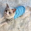 Pet Dog Cat Clothes Spring and Autumn Thin Cotton Ins Wind Splicing Contrasting Sweater Small Medium and Large Dog Golden Retriever