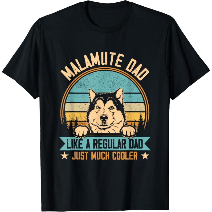 

Malamute Dad Alaskan Dog Lover Vintage Alaskan Malamute T-Shirt XXXXXL чорний