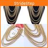 Geometric Multi Layer Gold Beaded Necklace For Women Fashion Trend Spring