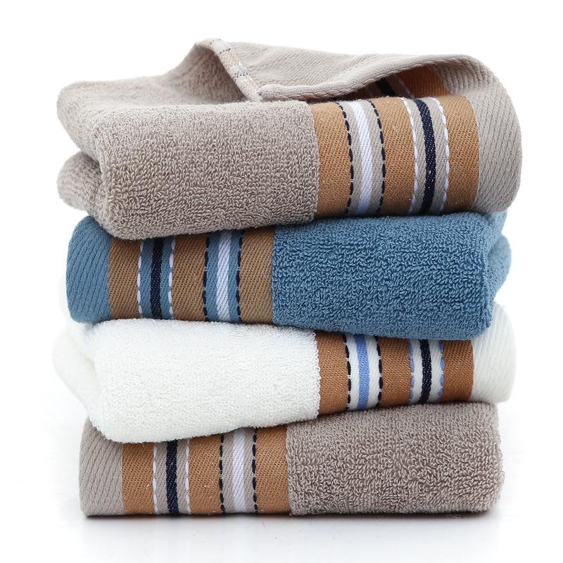 Embroidery Men's Face Towel - Soft & Thickened Cotton for Home Use, Customizable Gift