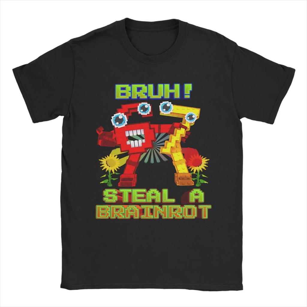 Teal A Brain Rot 67 Six Seven Funny Gamer Meme for Men and Women Oversized TShirt 67 Funny Italian Gaming Y2k Tee Tops Cotton