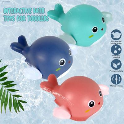 Bebekler İçin Yüzen Banyo Oyuncağı Sevimli Kurbağa Kaplumbağa Yunus Şeklinde Su Oyuncakları Kurmalı Yüzen Oyuncak Erkek Kız Çocukları İçin Yaratıcı Eğlenceli Havuz Oyuncağı