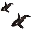 Realistic Killer Whale Plush Toy Soft And Cuddly Ocean Sea Life Stuffed Animal Pillow Doll