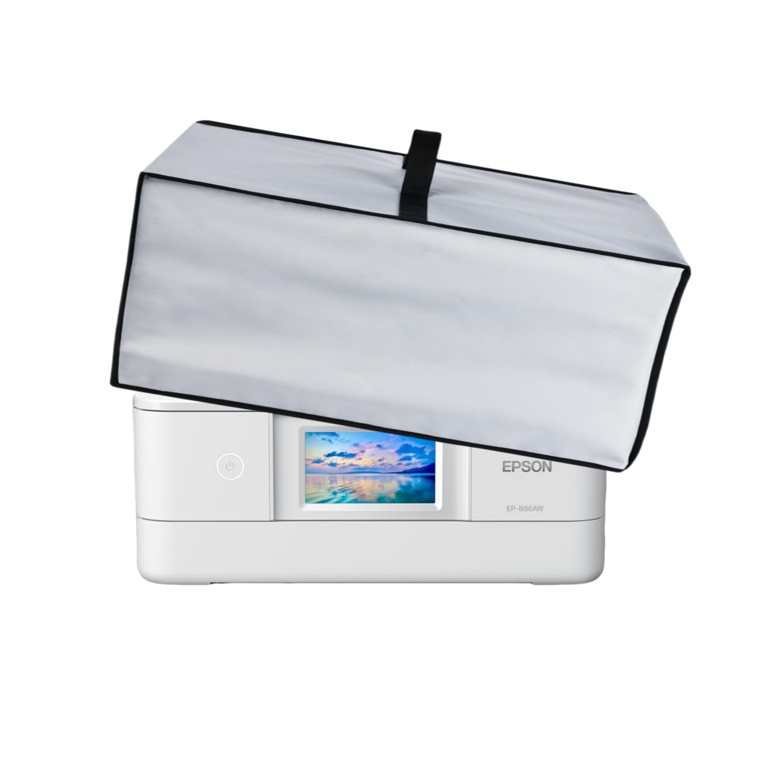 

Amerbtech Printer Cover Compatible with Epson EP-886AW/EP-886AB/EP-887AW/EP-887AB Printer Protective Case Dust Cover Dust Removal Cover Nylon Fabric W