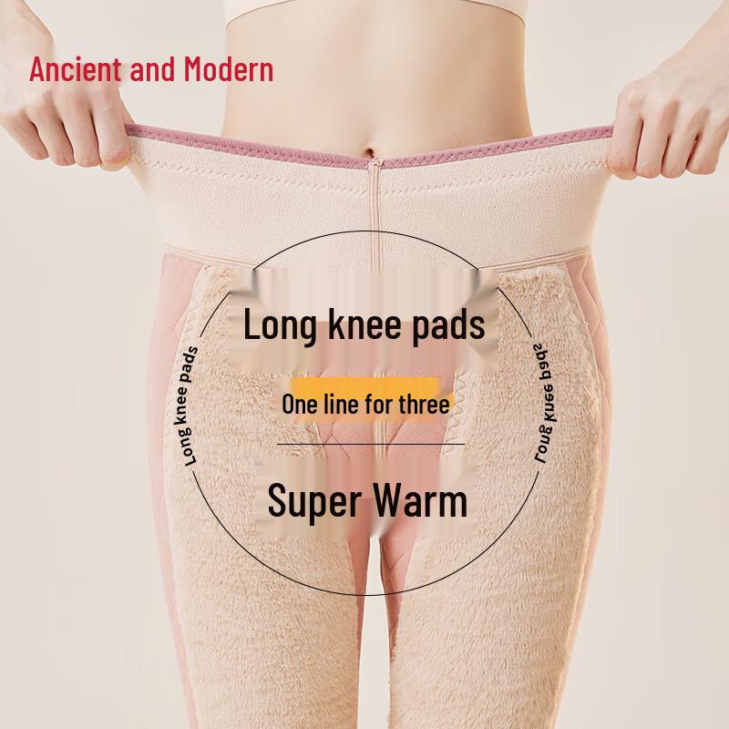 

GUJIN Women s Fleece Lined Extra Thick Wool Blend Thermal Pants 2XL