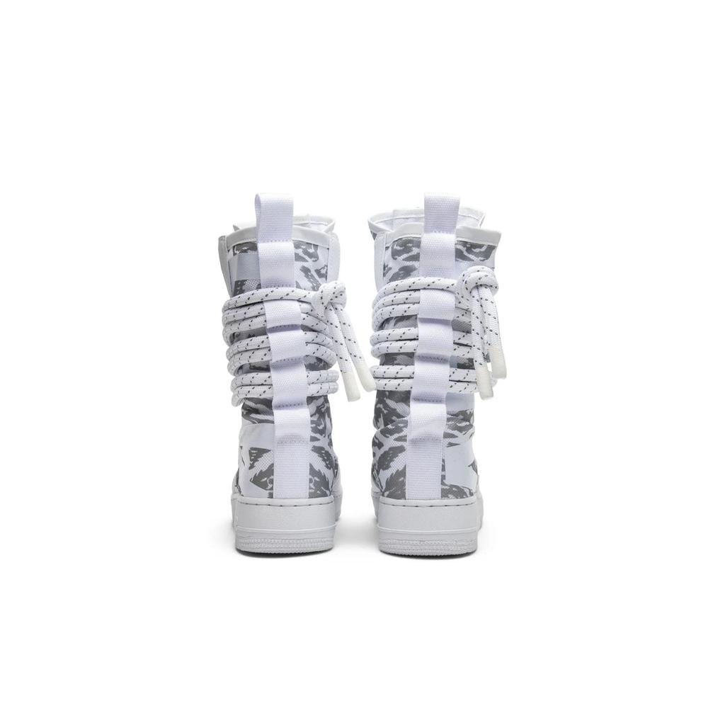 Nike SF Air Force 1 High 'Winter Camo' (Unisex) White / Reflective Silver Skate Shoes AA1130 100