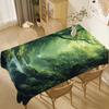 VIKAMA Nordic Forest Waterproof Tablecloth Forest Stream Landscape Restaurant Natural Instagram Style Home Decor