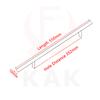 KAK 2" ~ 20'' Gold Küchenschrank T-Stange Gerader Griff Knöpfe Schrankgriff Durchmesser 10mm Edelstahlgriffe Möbelgriff