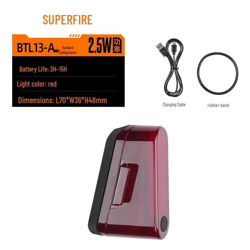 SupFire Rechargeable Bicycle Tail Light