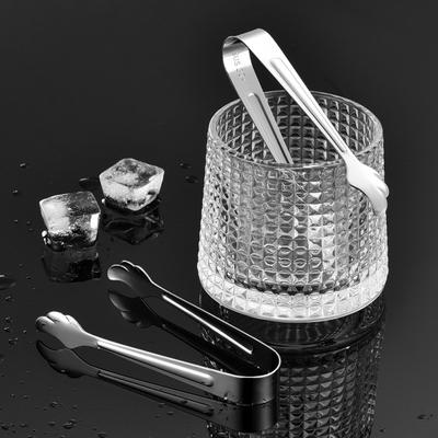 Ice Tongs Wing Shape Non-slip Handle Good Grip Mirror Polished Easy To Clean Stainless Steel Food Serving Tongs Ice Cube Picker Kitchen Accessories