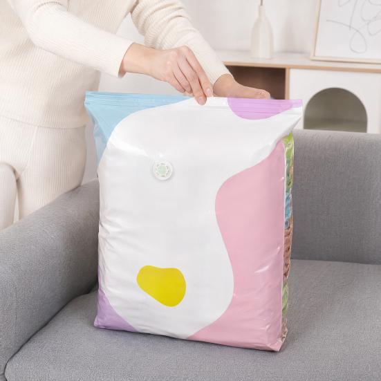 Yousheng Sealed Storage Bags, Compression Bag with Double Zipper Pump-Free, Large Capacity Reusable Bags for Bedding