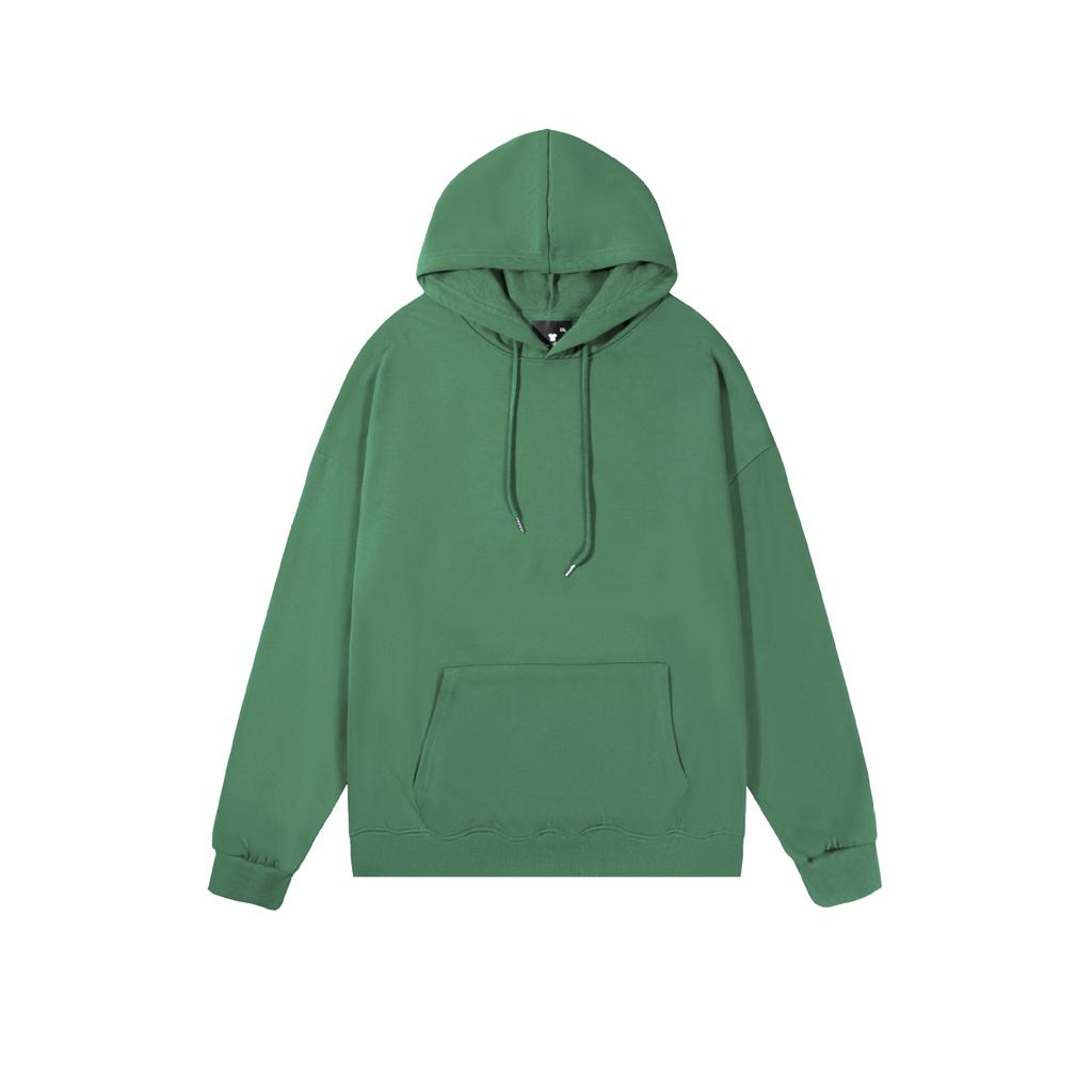Spring and Autumn Shoulder Loose Polyester Solid Color Hooded Sweater Men's and Women's Couple Pullover Long Sleeve Shirt