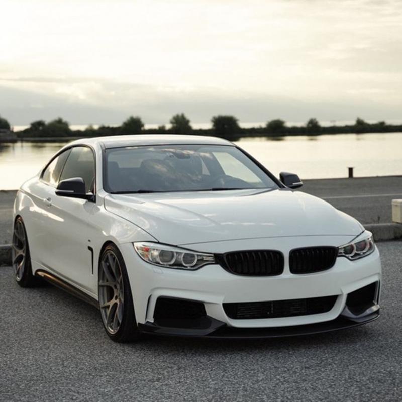 For BMW 4 Series F32 F33 F36 M-Tech 2014-2020 Car Front Bumper Splitter Lip Front Blade Body kits Side Splitter Trim Accessories
