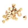 10Pcs Feet Nailhead Purse Handbag Luggage Flat Stud Rivet 12mm Brass Material Leather Craft