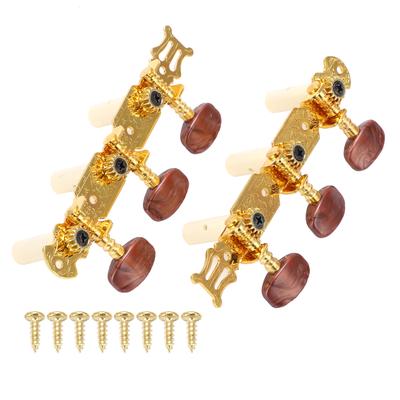 Lot de 2 chevilles d'accordage pour guitare classique, clés, mécaniques, accessoires pour instruments de musique