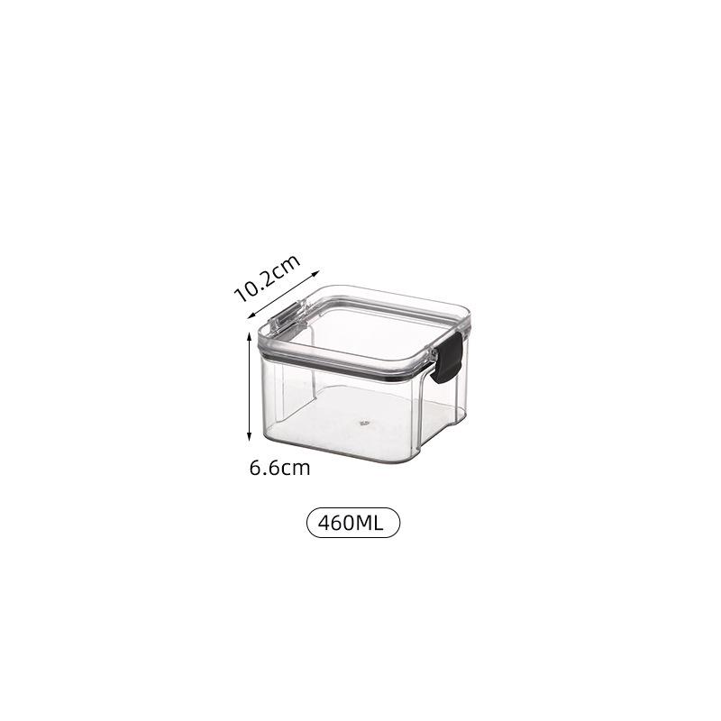 Five Grains Kitchen Airtight Square Spice Jar - Moisture-Proof Food Storage Container