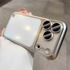 Borderless Phone Case for iPhone 17 15 14 13 Pro Max  Matte Plating Frameless Large Window Funda for iPhone Air 17 16 Pro