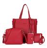 2022 Lychee Grain Women's Four-Piece Handbag Set - Stylish, Versatile, Large Capacity