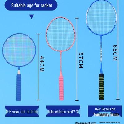Children's Alloy Badminton Racket Set for Beginners (Ages 3-12)