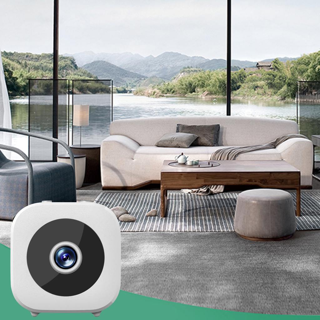 Smart Wireless Security Camera Rechargeable Househeld WiFi Surveillance Motion Detection Mini HD Camera for Patio Porch Indoor