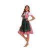 Adults Women's Oktoberfest Costume German Bavarian Beer Outfits Dirndl Dress Apron Bows Ribbon for Halloween Party