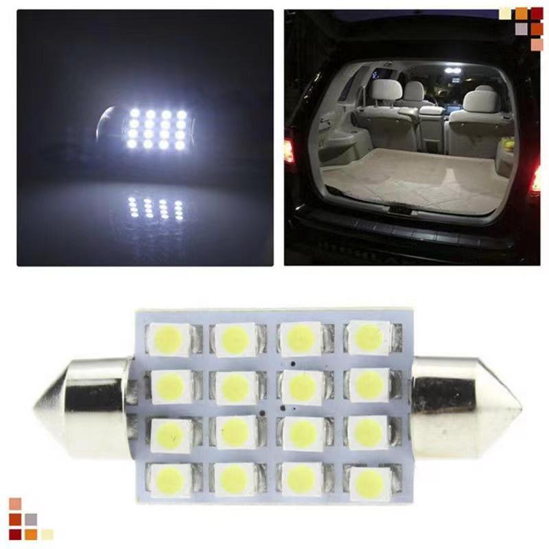 14Pcs T10 W5W Car LED Interior SMD Light License Plate Lamp Reading Light Trunk Tail Parking Bulbs Set 12V 6500K