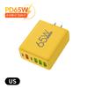 6 Ports USB PD Charger 65W Fast Charging Type C Travel Adapter USB QC 3.0 For iPhone 14 15 Pro Xiaomi 13 Pro Samsung  P60