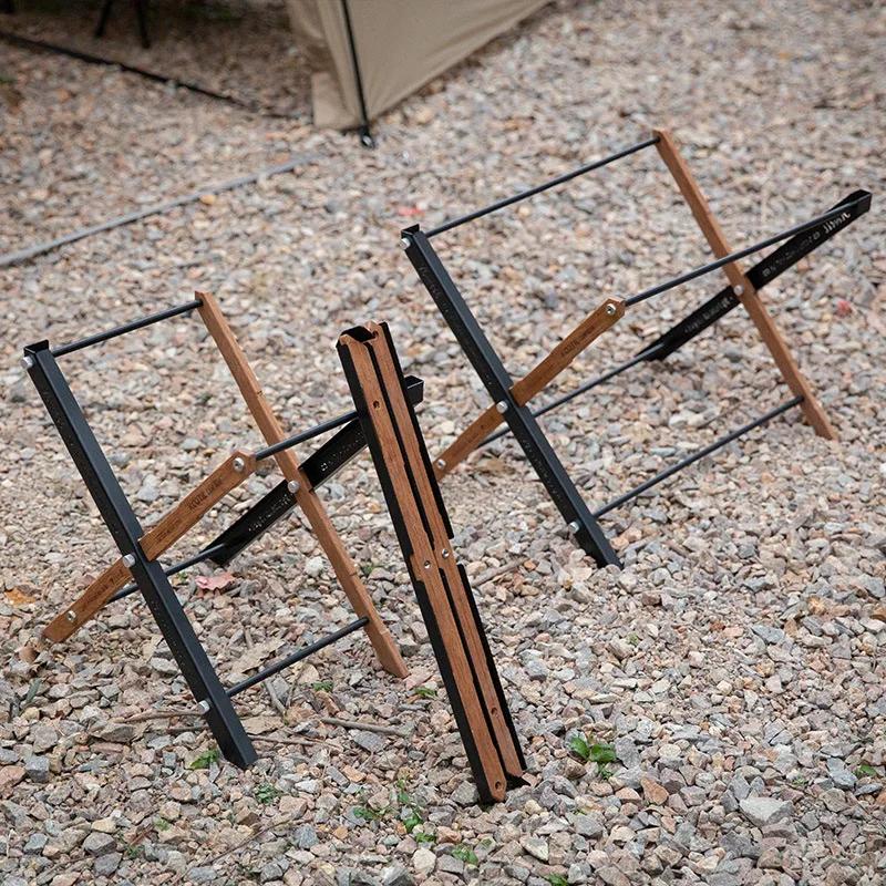 Outdoor Folding Multifunctional Tactical Table Camping X-type Flat Replacement IGT Tables Lightweight Double-layer Storage Rack