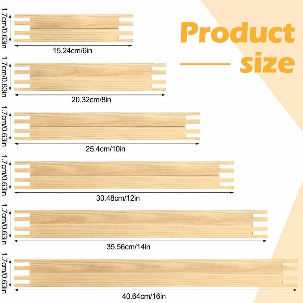4/8/12Pcs Reusable Canvas Stretcher Bars Durable Wooden Frame Needlepoint Stretcher Bars DIY Craft