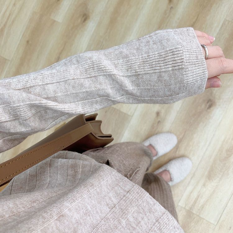 Base Layer Sweater Loose Half Turtleneck Knitted Sweater for Women Casual Long-sleeved Pullover for Autumn and Winter