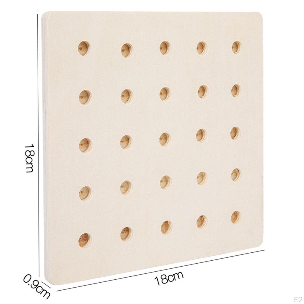 Wood Children Lacing Toy, Montessori Lace up Shaped Toy ,Wooden Geometric Board Educational