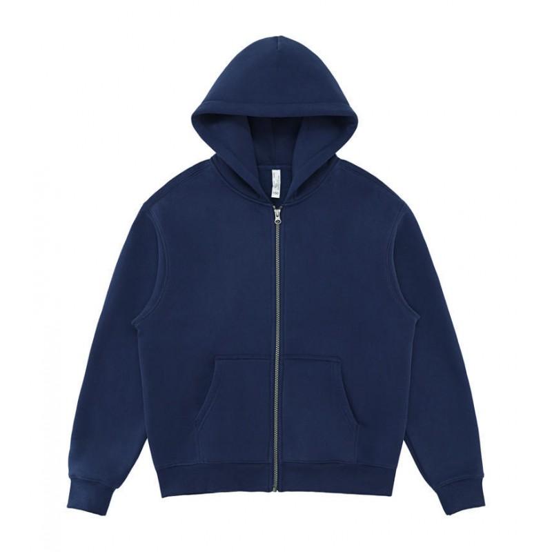 Set Tuta con Felpa con Cappuccio Foderata in Pile e Pantaloni Jogger Autunno Inverno 2025 Unisex Oversize Casual Tinta Unita