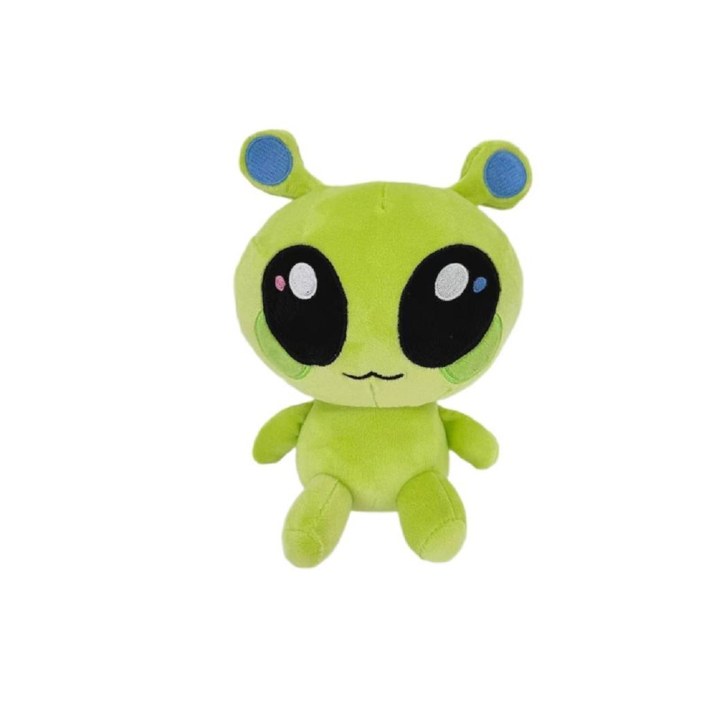 2028  Hot Dingle Plushie Green And Blue Tentacle Alien Doll