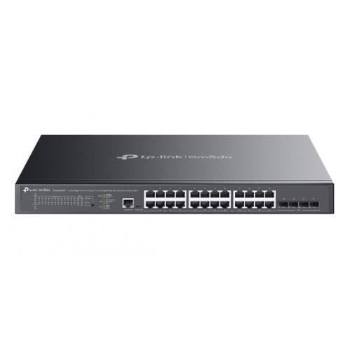 Switch 24 ports Gigabit avec 4 ports 10GE SFP+, gestion L2+, 16 ports PoE+ et 8 ports PoE++.