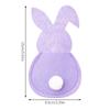 4 Pezzi Pratica Sacca Portaposate in Feltro a Forma di Coniglio Sacca Portaposate in Feltro con Coniglio di Pasqua Decorazioni Felici di Pasqua per Posate