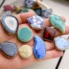 200g Mehrform Porzellan Mosaik Fliesen 5mm/0.18in Dicke Oval/Polygon/Rund/Quadrat Keramik Fliese DIY Bastelmaterialien