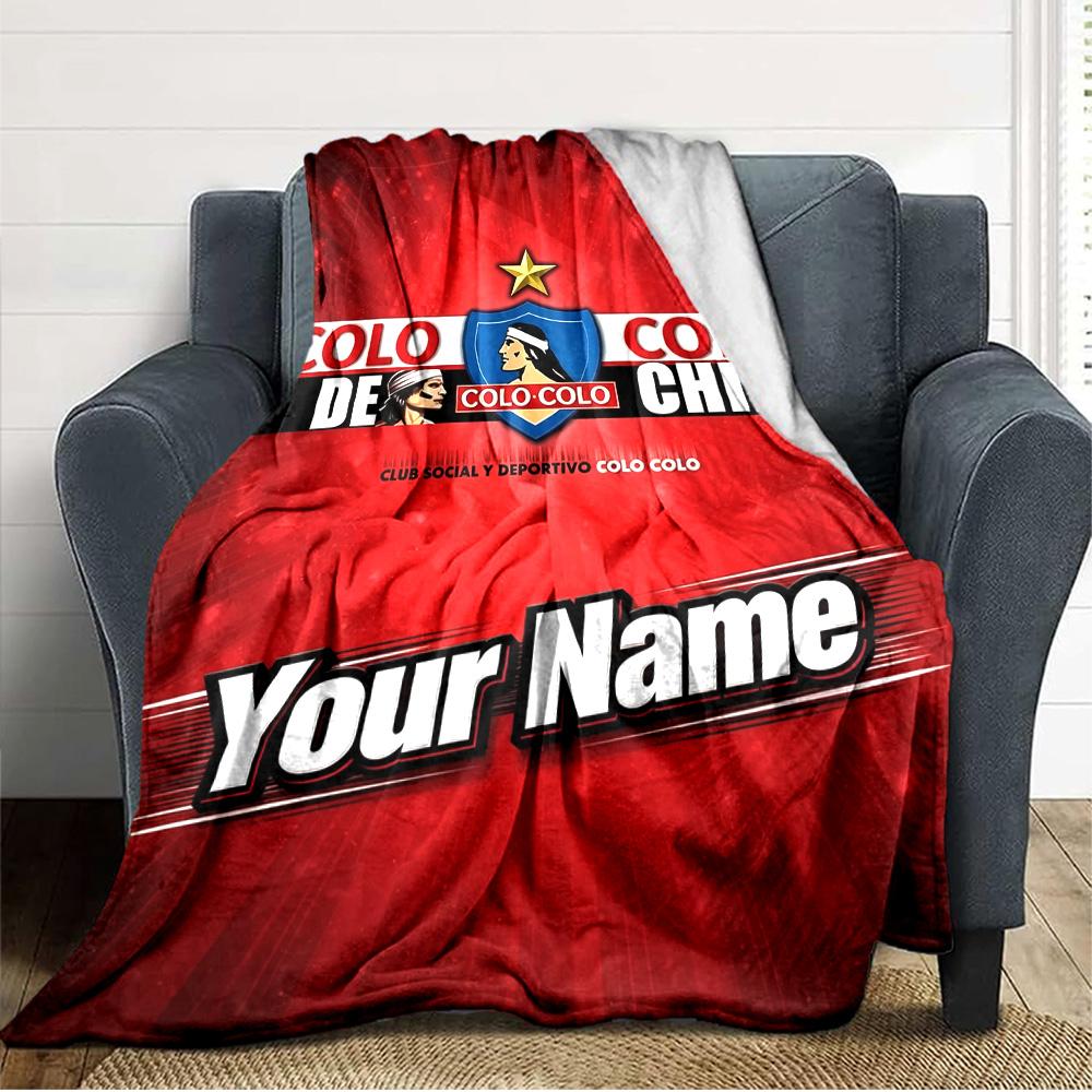 Name Custom COLO COLO Fc Print Flannel Blanket High Quality Warm Comfortable Cover for All Seasons Perfect for Gifts Home Decor