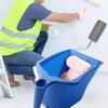 Blue Plastic Paint Tray Paint Bucket Roller Brush Holding New Material Paint Cup