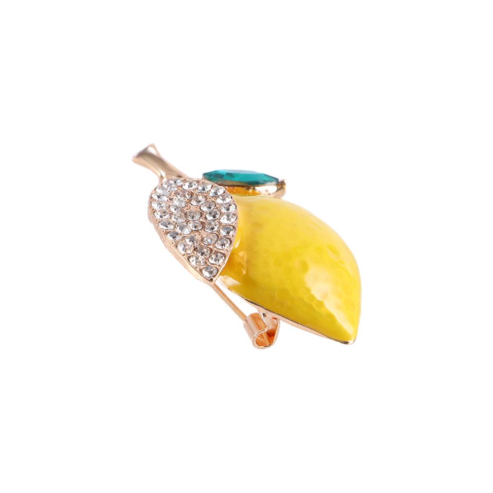 Enamel Female Gift Coat Accessories Women Badge Lemon Brooches Korean Style Pin Fashion Jewelry