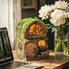 DIY Miniature Dollhouse Kit Handmade3D Wooden Puzzle  Assembly Model Doll House with LED Home Decor for Friends Birthday Gifts