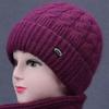 Solid Color Beanie Cap Thickened Winter Cap New Knit Hat  Cold Weather