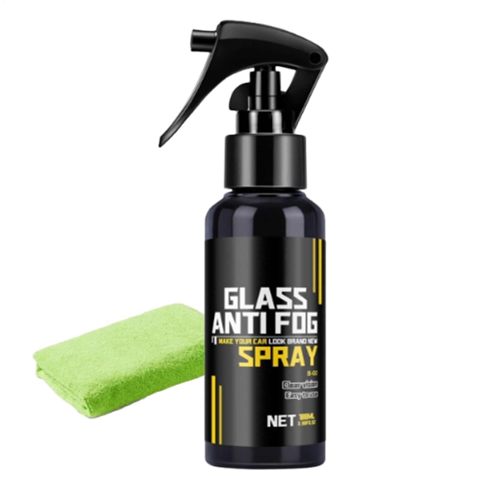 

Car Glass Anti-Fog - Windshield Anti-Fog Agent - Interior and Exterior Window Helmet, Goggles, Driving Compatible, Fast Acting Anti-Fog 100ml