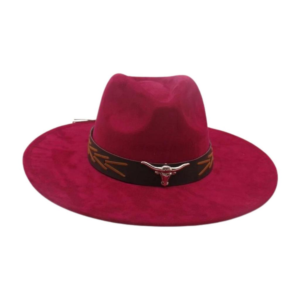 Grassland Ethnic Style Dance Sunscreen Travel Shooting Big Eaves Hat Men'S And Women'S High-End Flat-Brimmed Top Hat